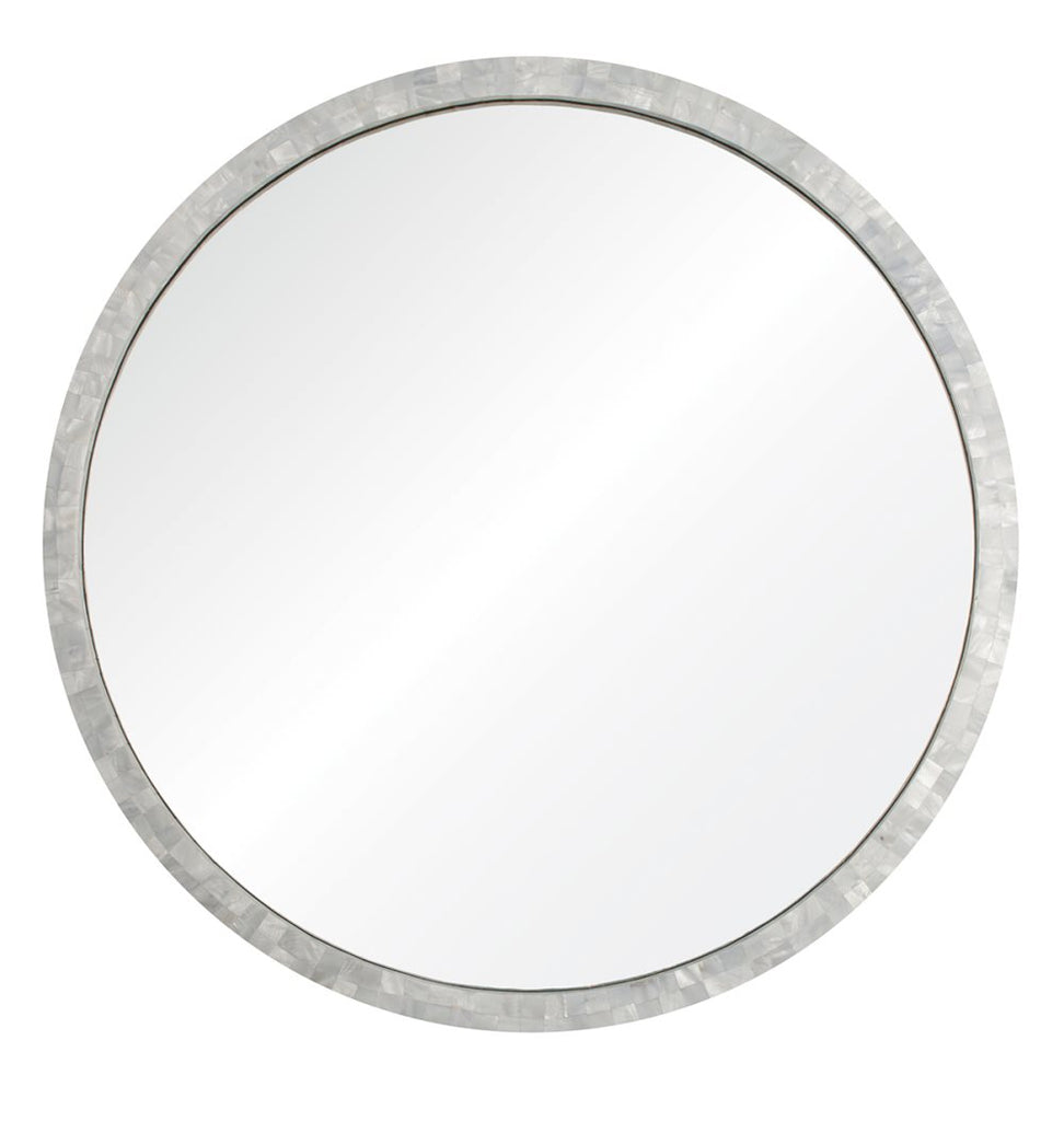 Pearl Shell Round Mirror