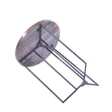 Studio Collapsing Round Side Table - Grey