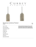 Stonemoss Cylindrical Pendant