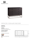 Spencer 3 Drawer Dresser