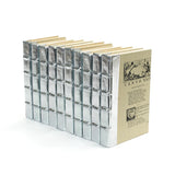 Linear Foot of Metallic Silver Books