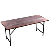 Camp Folding Table - Rec - Grey