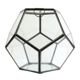 Pierre Faceted Terrarium - Lrg - Zinc