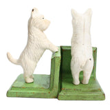 Standing Westie Bookend - Cast Iron - White