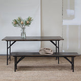Camp Folding Table - Rec - Grey