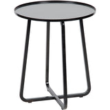 Kimana Side Table, Black Metal
