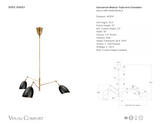 Sommerard Medium Triple-Arm Chandelier