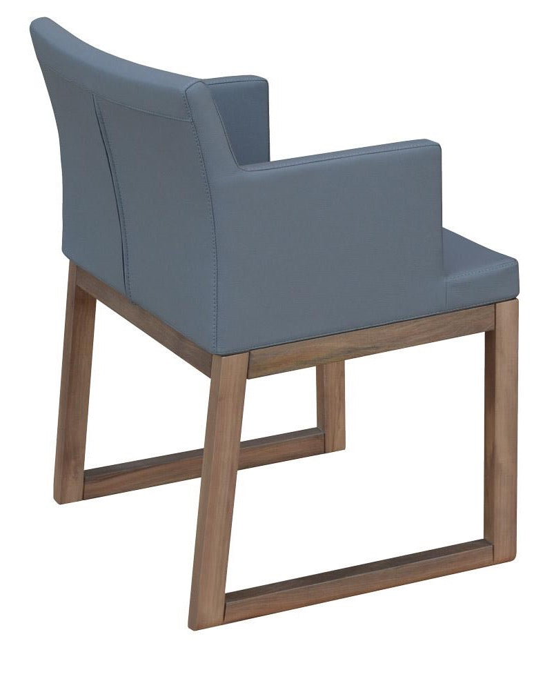 Soho Sled Wood Arm Chair