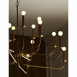 Breck Large Chandelier - Antique Brass