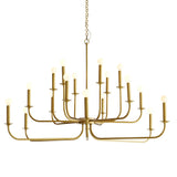 Breck Large Chandelier - Antique Brass