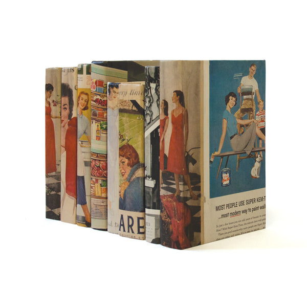 Linear Foot of Recycled Vintage US Magazine Books