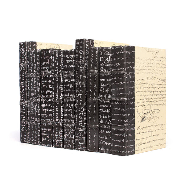 Linear Foot of Black Script Books