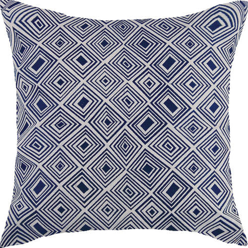 Nomad Indigo Embroidered Pillow