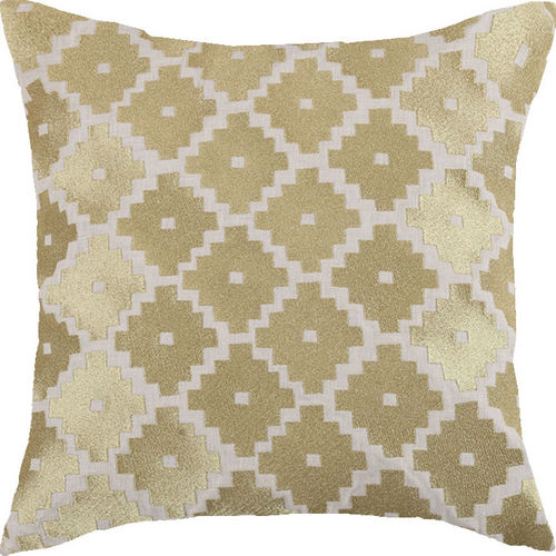 Taos Gold Embroidered Pillow