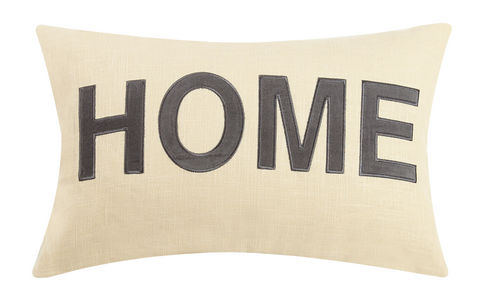 Home Applique Embroidered Pillow