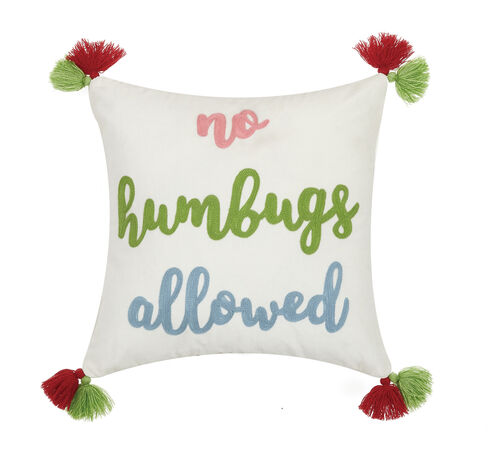 No Humbugs Allowed Pillow