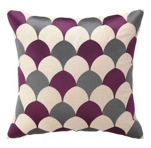Fuschia Deco Scales Pillow