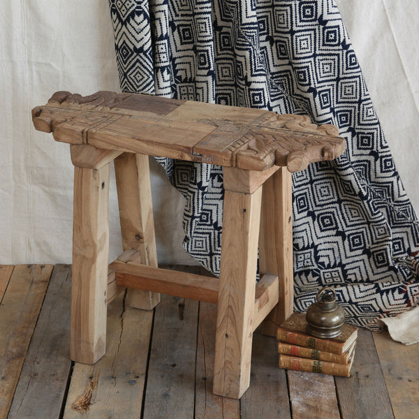 Portico Salvaged Wood Stool
