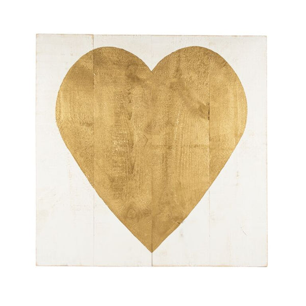 Painted Single Panel Heart