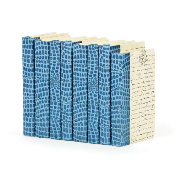 Linear Foot of Croc Faux Blue Books