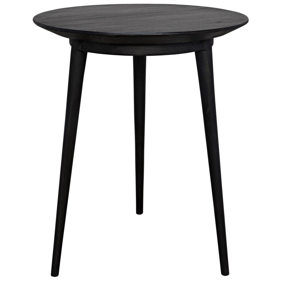 Tripod Side Table, Charcoal Black