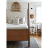 Caprice 4 Poster Queen Bed in Porcini