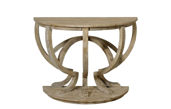 Reclaimed Lumber Demi Lune Console