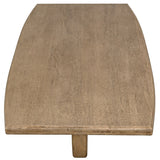 Douglas Coffee Table, Bleached Walnut
